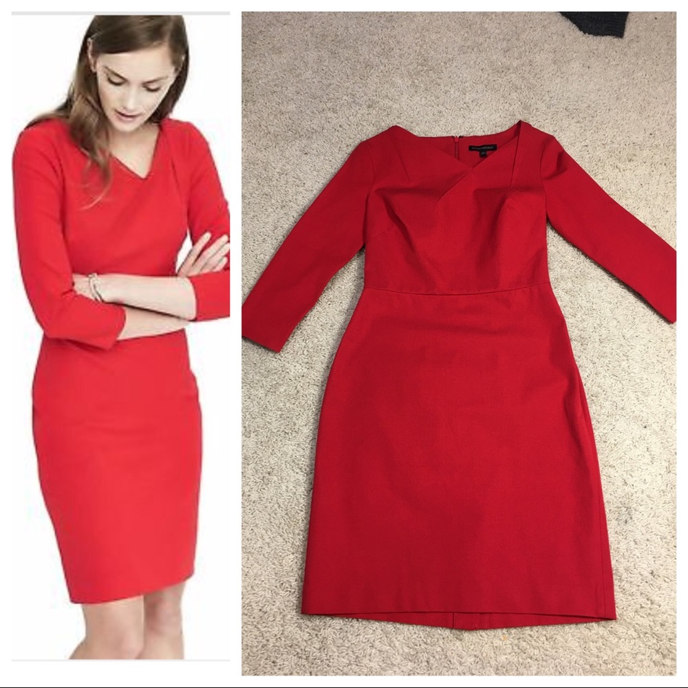 NWT Banana Republic Asymmetric Neckline Dress